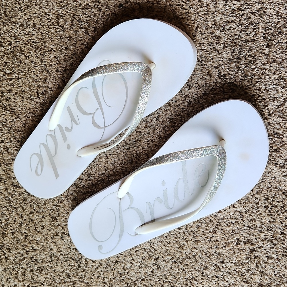 Bride Flip Flops